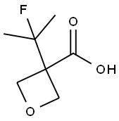 3-Oxetanecarboxylic acid, 3-(1-fluoro-1-methylethyl)-,1553175-62-4,结构式