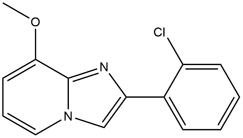2-(2-氯苯基)-8-甲氧基咪唑并[1,2-A]吡啶 结构式