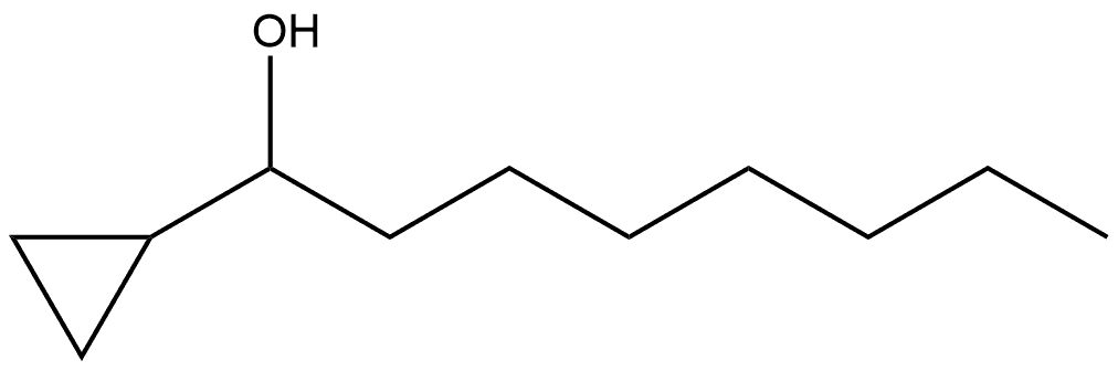 Cyclopropanemethanol, α-heptyl- Structure