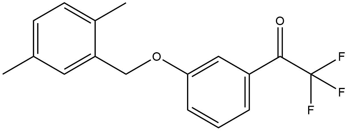 1-[3-[(2,5-Dimethylphenyl)methoxy]phenyl]-2,2,2-trifluoroethanone 结构式