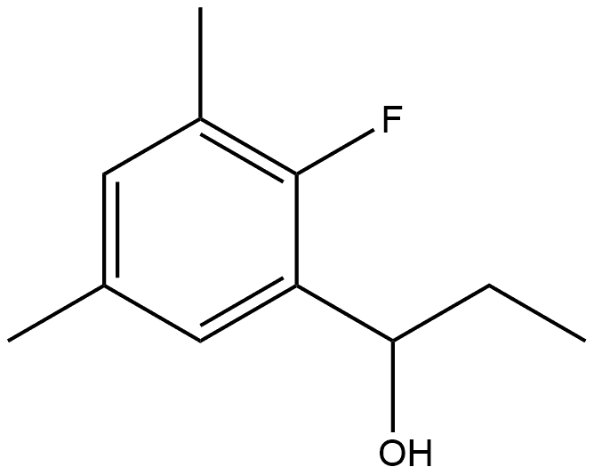 α-Ethyl-2-fluoro-3,5-dimethylbenzenemethanol Structure