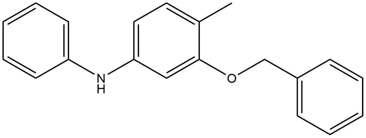 4-Methyl-N-phenyl-3-(phenylmethoxy)benzenamine 结构式