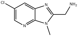 1-{6-chloro-3-methyl-3H-imidazo[4,5-b]pyridin-2-yl}methanamine 结构式