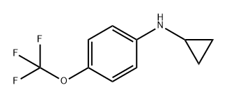 Benzenamine, N-cyclopropyl-4-(trifluoromethoxy)- Structure