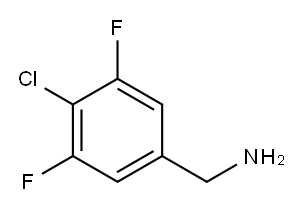 Benzenemethanamine, 4-chloro-3,5-difluoro- Struktur