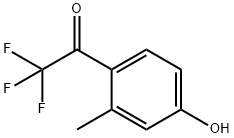 2,2,2-Trifluoro-1-(4-hydroxy-2-methyl-phenyl)-ethanone Structure