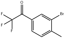 1-(3-溴-4-甲基-苯基)-2,2,2-三氟乙酮,1554936-63-8,结构式