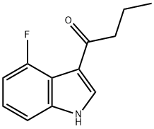 1-(4-fluoro-1H-indol-3-yl)butan-1-one 结构式