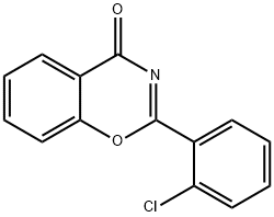 4H-1,3-Benzoxazin-4-one, 2-(2-chlorophenyl)- 化学構造式