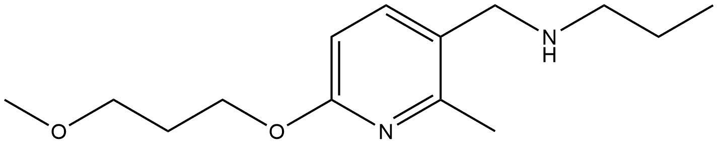 6-(3-Methoxypropoxy)-2-methyl-N-propyl-3-pyridinemethanamine 结构式