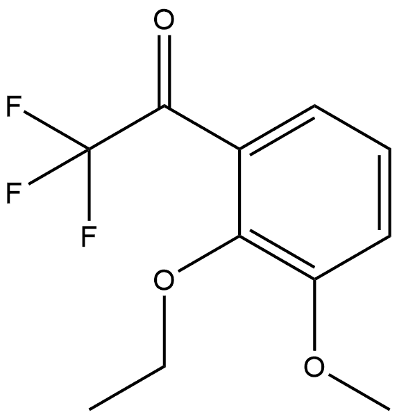 1-(2-Ethoxy-3-methoxyphenyl)-2,2,2-trifluoroethanone 结构式