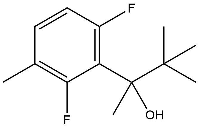 α-(1,1-Dimethylethyl)-2,6-difluoro-α,3-dimethylbenzenemethanol 结构式