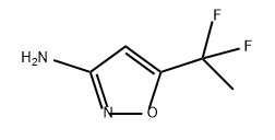 5-(1,1-二氟乙基)异噁唑-3-胺, 1556217-73-2, 结构式