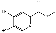 2-Pyridinecarboxylic acid, 4-amino-5-hydroxy-, methyl ester Struktur