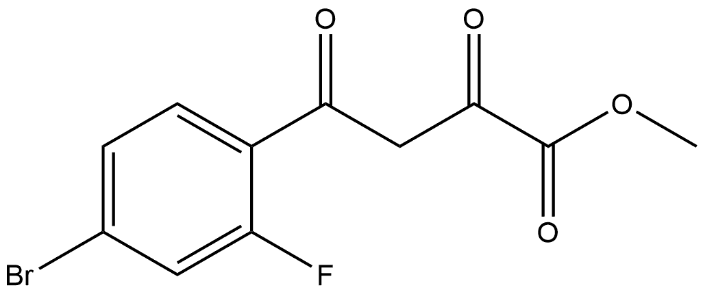 Methyl 4-(4-Bromo-2-fluorophenyl)-2,4-dioxobutanoate Structure