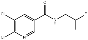 5,6-Dichloro-N-(2,2-difluoroethyl)nicotinamide Struktur