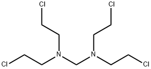 Methanediamine, N,N,N',N'-tetrakis(2-chloroethyl)- Structure