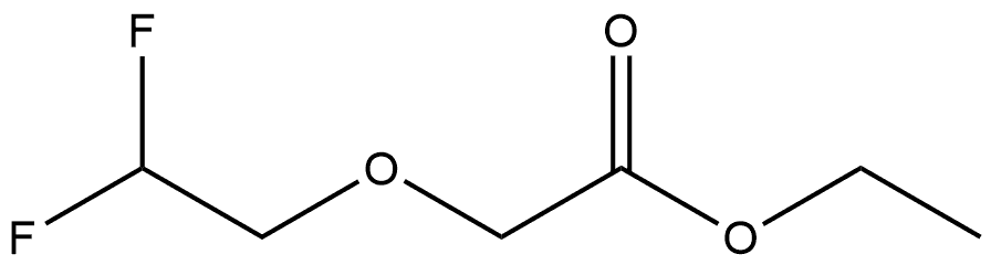 ethyl 2-(2,2-difluoroethoxy)acetate 结构式