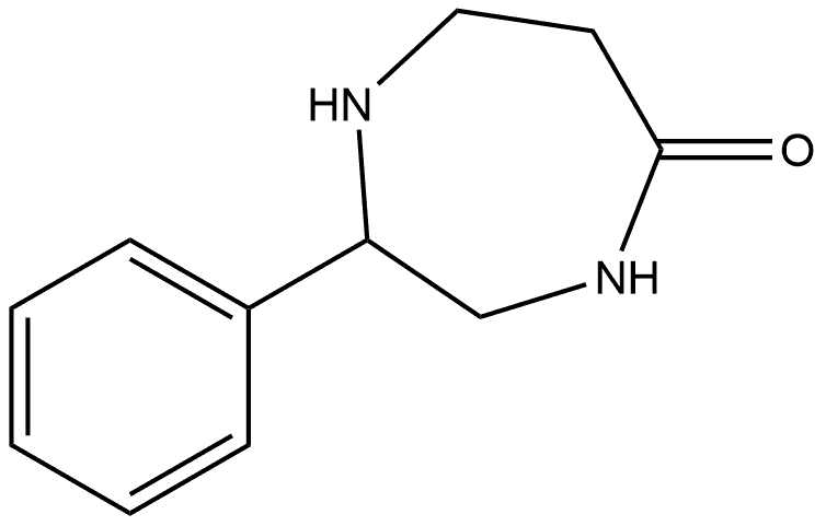 2-phenyl-1,4-diazepan-5-one Structure