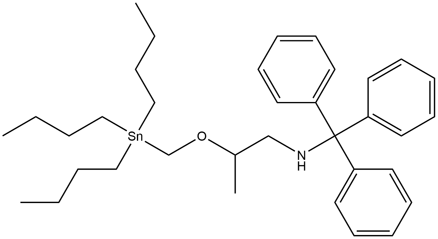 Benzenemethanamine, α,α-diphenyl-N-[2-[(tributylstannyl)methoxy]propyl]-