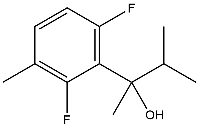 2,6-Difluoro-α,3-dimethyl-α-(1-methylethyl)benzenemethanol 结构式