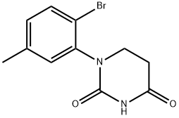 2,4(1H,3H)-Pyrimidinedione, 1-(2-bromo-5-methylphenyl)dihydro- Structure
