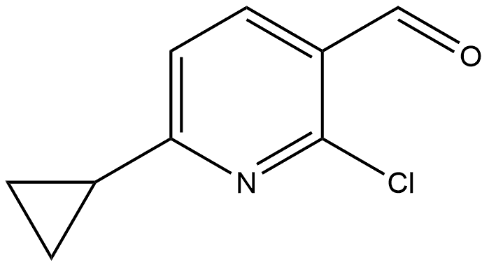 2-Chloro-6-cyclopropyl-3-pyridinecarboxaldehyde 结构式