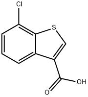 7-chloro-1-benzothiophene-3-carboxylic acid 结构式