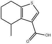 4-methyl-4,5,6,7-tetrahydro-1-benzothiophene-3-c
arboxylic acid,1558527-34-6,结构式