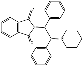 2-[(1R,2R)-1,2-二苯基-2-(哌啶-1-基)乙基]-2,3-二氢-1H-异吲哚-1,3-二酮, 1558718-40-3, 结构式