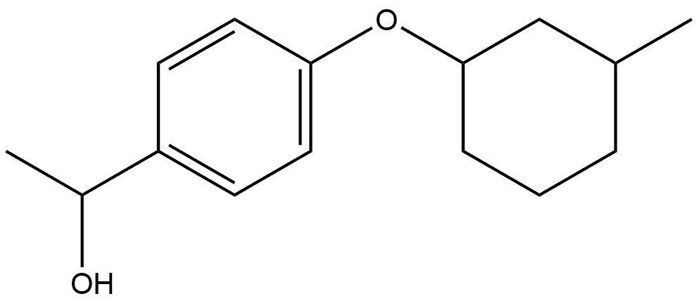 α-Methyl-4-[(3-methylcyclohexyl)oxy]benzenemethanol Structure