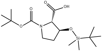 1,2-Pyrrolidinedicarboxylic acid, 3-[[(1,1-dimethylethyl)dimethylsilyl]oxy]-, 1-(1,1-dimethylethyl) ester, (2S,3S)-