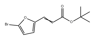 2-Propenoic acid, 3-(5-bromo-2-furanyl)-, 1,1-dimethylethyl ester Structure