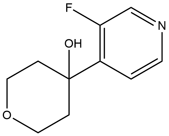 4-(3-fluoropyridin-4-yl)tetrahydro-2H-pyran-4-ol Structure