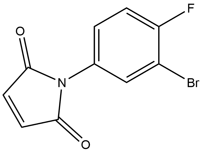1-(3-Bromo-4-fluorophenyl)-1H-pyrrole-2,5-dione Structure