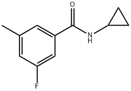 N-cyclopropyl-3-fluoro-5-methylbenzamide Structure