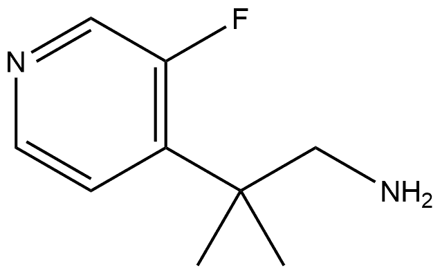 2-(3-氟吡啶-4-基)-2-甲基丙-1-胺, 1564831-44-2, 结构式