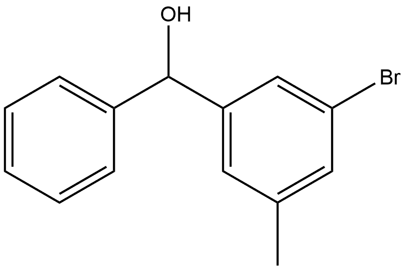 (3-bromo-5-methylphenyl)(phenyl)methanol 结构式