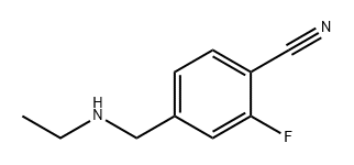 BENZONITRILE, 4-[(ETHYLAMINO)METHYL]-2-FLUORO-, 1565067-93-7, 结构式