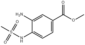 Methyl 3-amino-4-methanesulfonamidobenzoate 结构式