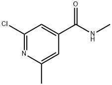 2-Chloro-N,6-dimethylpyridine-4-carboxamide Structure