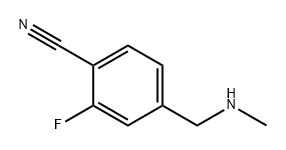 Benzonitrile, 2-fluoro-4-[(methylamino)methyl]- Structure