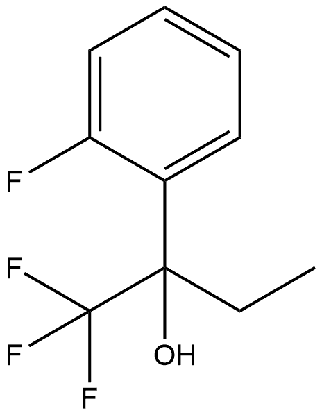 α-Ethyl-2-fluoro-α-(trifluoromethyl)benzenemethanol Structure