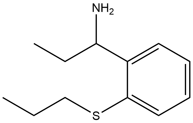 α-Ethyl-2-(propylthio)benzenemethanamine Structure