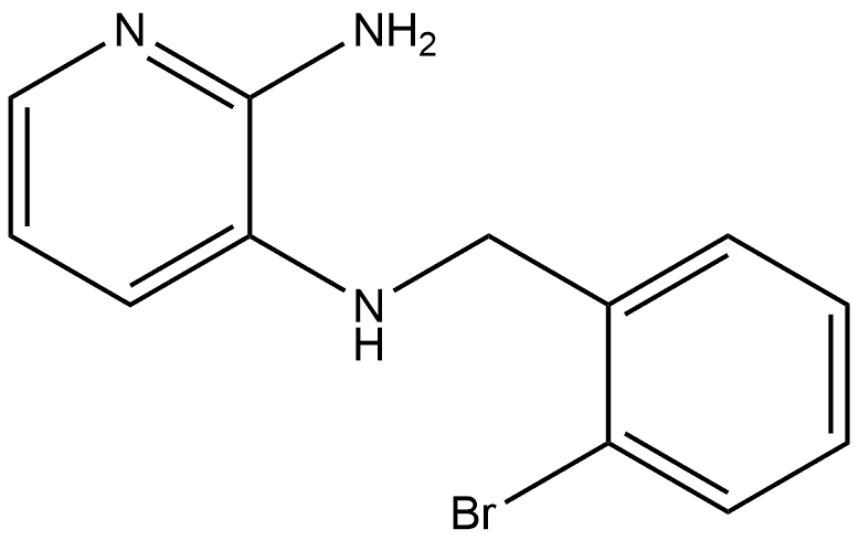 N3-(2-bromobenzyl)pyridine-2,3-diamine 结构式