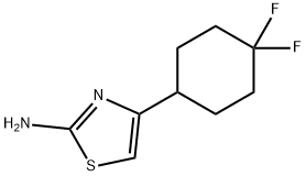 4-(4,4-difluorocyclohexyl)-1,3-thiazol-2-amine,1566374-46-6,结构式
