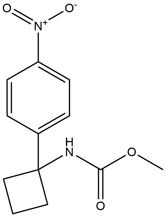 甲基 (1-(4-硝基苯基)环丁基)氨基甲酸酯 结构式