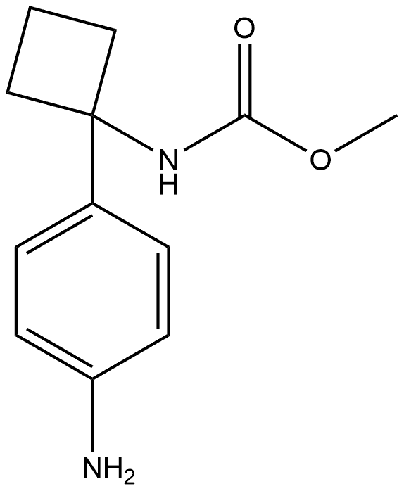 甲基 (1-(4-氨基苯基)环丁基)氨基甲酸酯, 1566585-30-5, 结构式