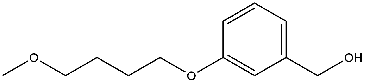 3-(4-Methoxybutoxy)benzenemethanol 结构式