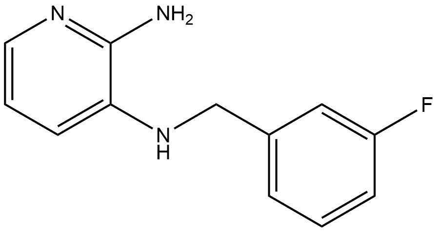 N3-(3-fluorobenzyl)pyridine-2,3-diamine 结构式